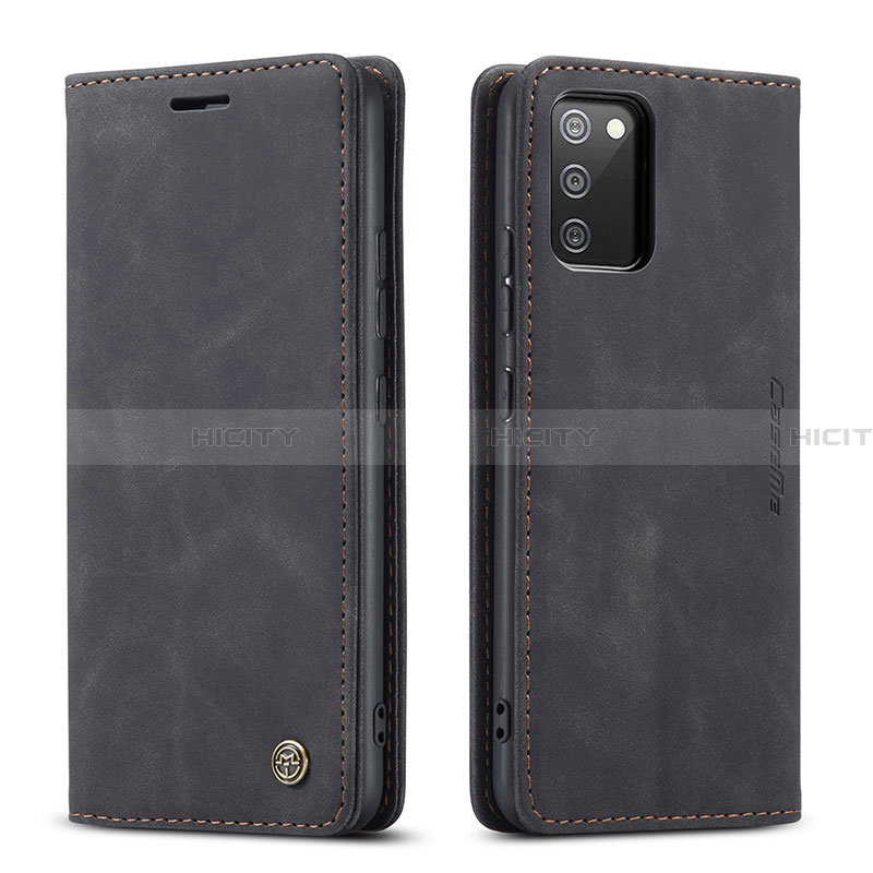 Custodia Portafoglio In Pelle Cover con Supporto C01S per Samsung Galaxy F02S SM-E025F Nero