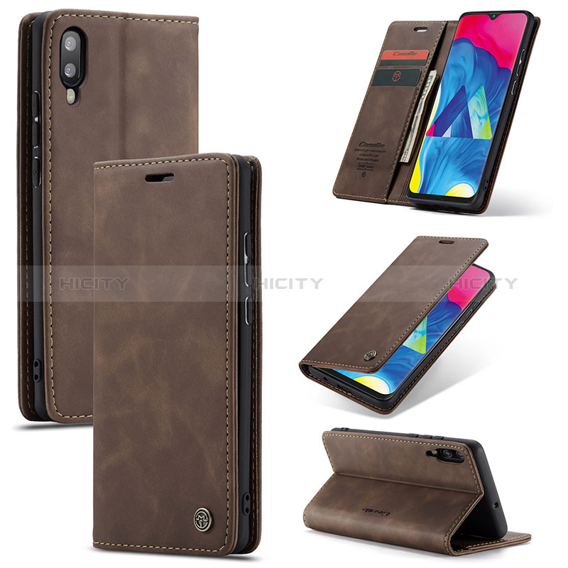 Custodia Portafoglio In Pelle Cover con Supporto C01S per Samsung Galaxy M10