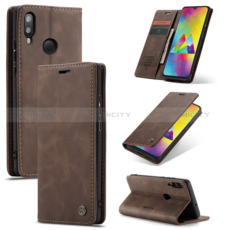 Custodia Portafoglio In Pelle Cover con Supporto C01S per Samsung Galaxy M20