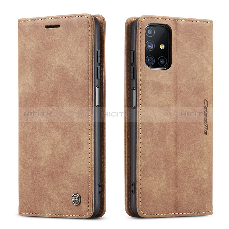 Custodia Portafoglio In Pelle Cover con Supporto C01S per Samsung Galaxy M51