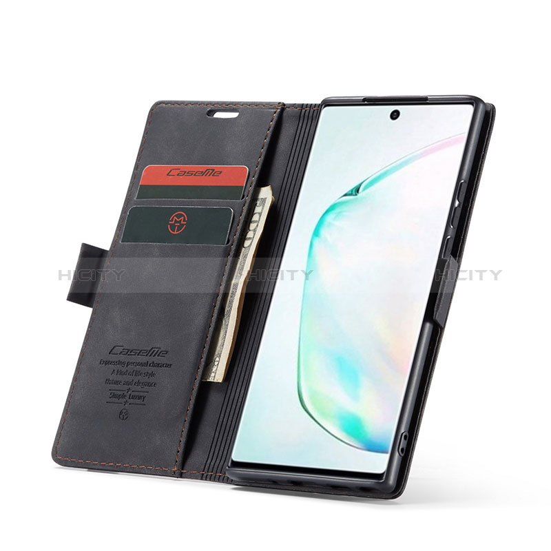 Custodia Portafoglio In Pelle Cover con Supporto C01S per Samsung Galaxy Note 10 Lite