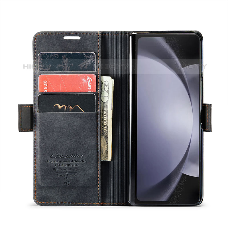 Custodia Portafoglio In Pelle Cover con Supporto C01S per Samsung Galaxy Z Fold5 5G