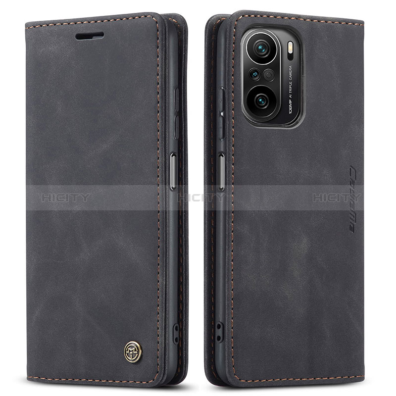 Custodia Portafoglio In Pelle Cover con Supporto C01S per Xiaomi Mi 11X Pro 5G Nero