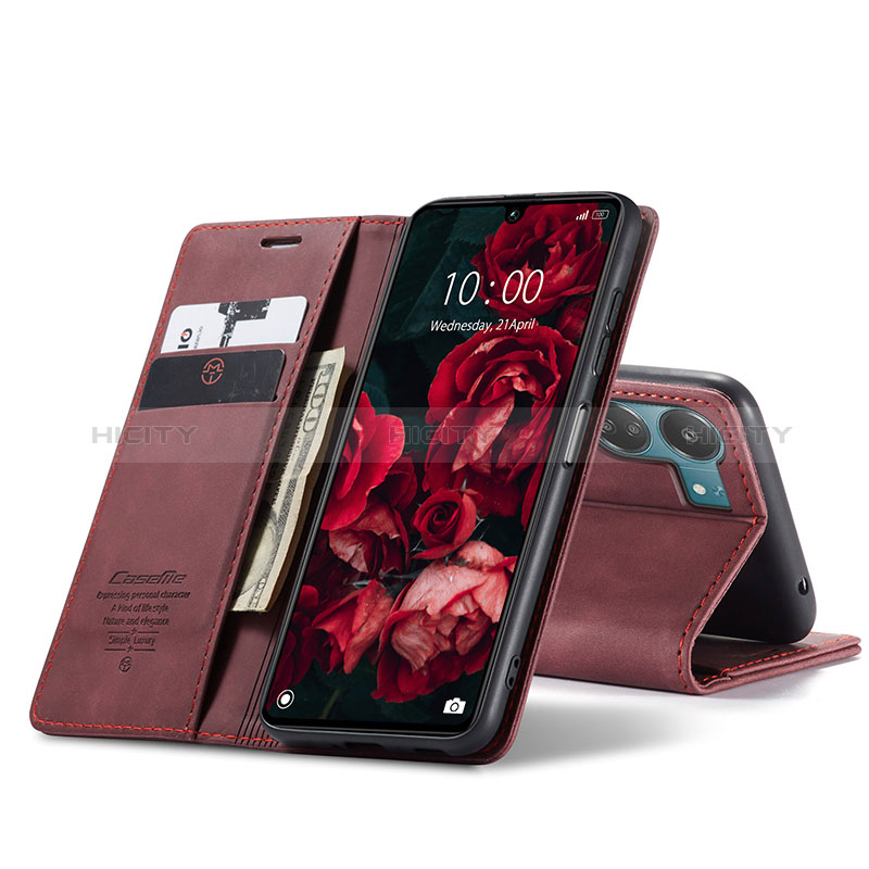 Custodia Portafoglio In Pelle Cover con Supporto C01S per Xiaomi Poco C65