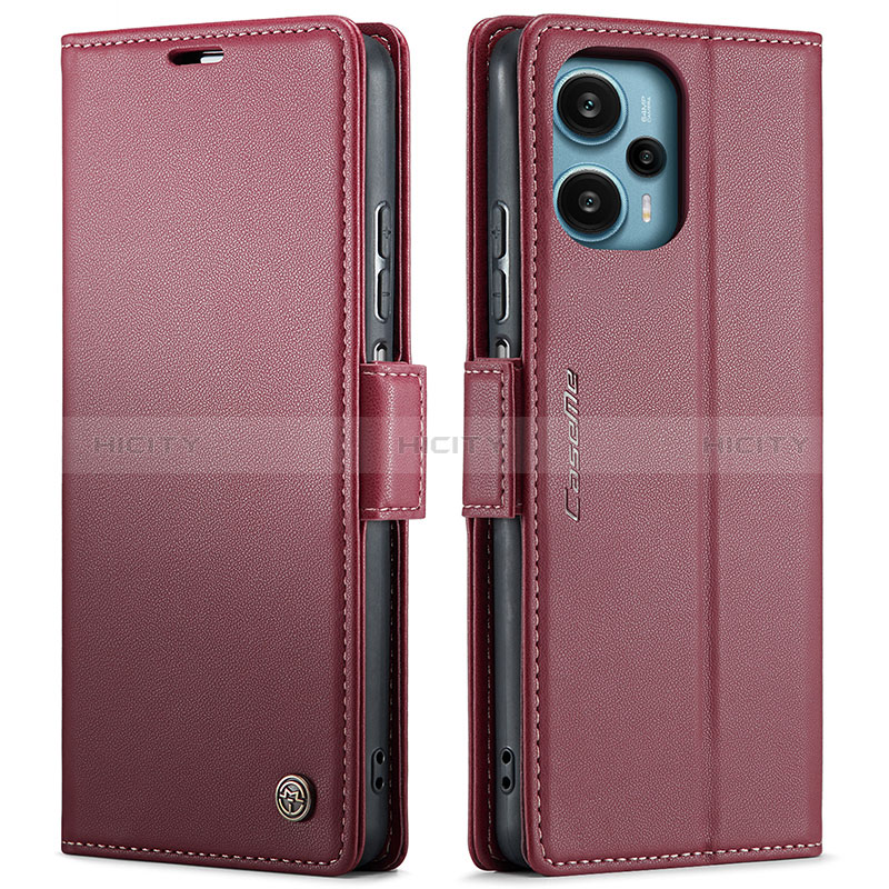 Custodia Portafoglio In Pelle Cover con Supporto C01S per Xiaomi Poco F5 5G