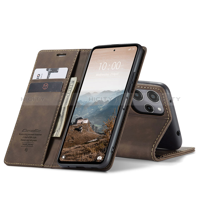 Custodia Portafoglio In Pelle Cover con Supporto C01S per Xiaomi Poco M6 Pro 5G