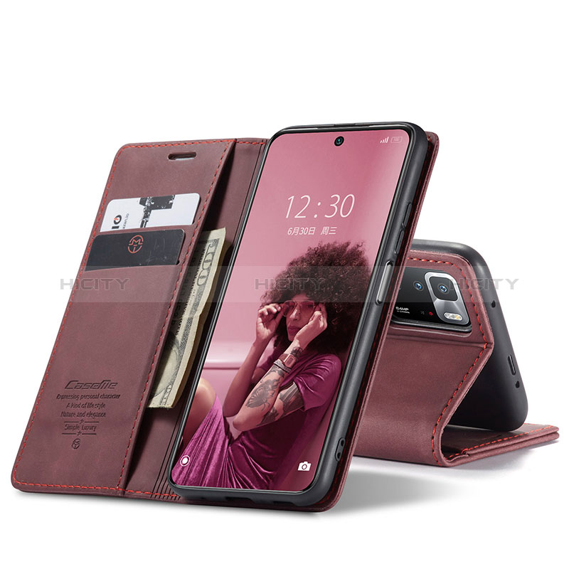 Custodia Portafoglio In Pelle Cover con Supporto C01S per Xiaomi Redmi Note 10 Pro 5G