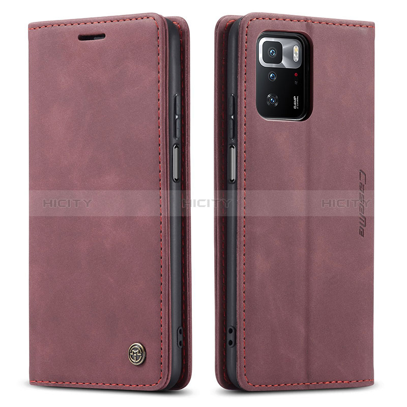 Custodia Portafoglio In Pelle Cover con Supporto C01S per Xiaomi Redmi Note 10 Pro 5G