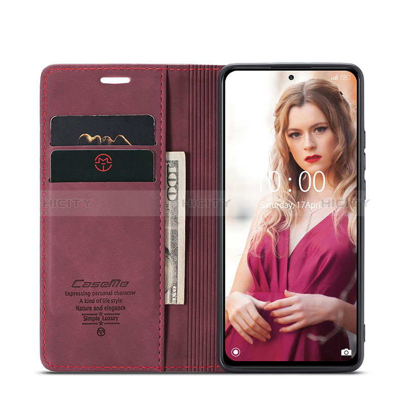 Custodia Portafoglio In Pelle Cover con Supporto C01S per Xiaomi Redmi Note 10 Pro Max