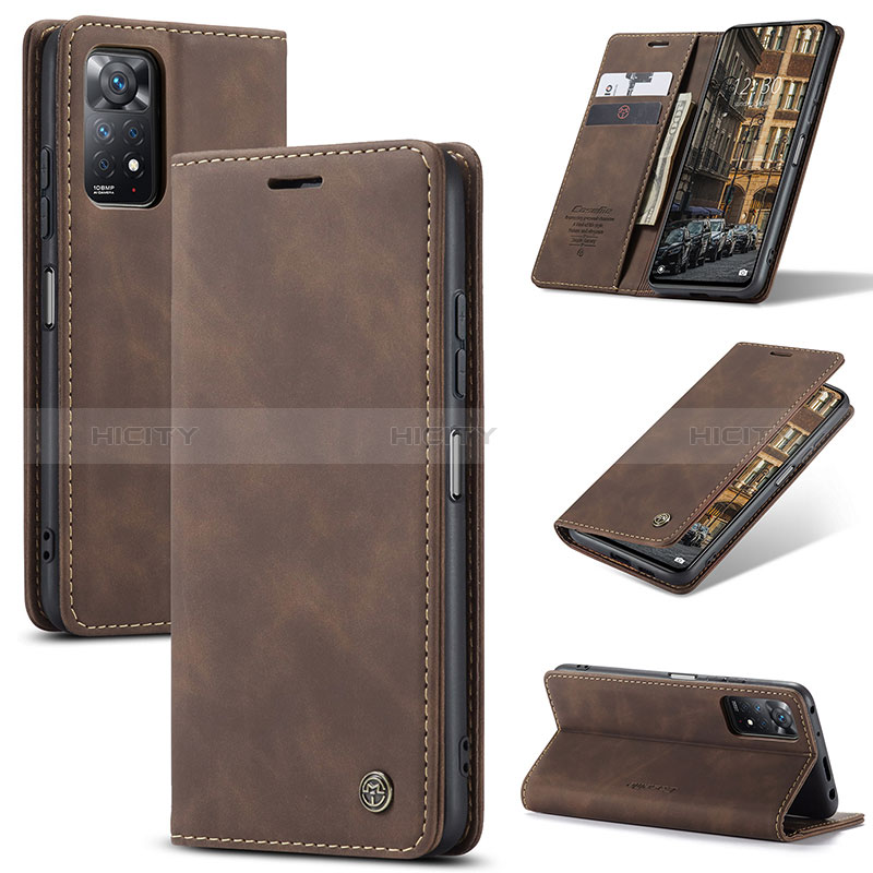 Custodia Portafoglio In Pelle Cover con Supporto C01S per Xiaomi Redmi Note 11 Pro 5G