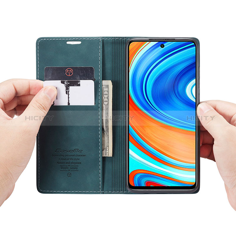 Custodia Portafoglio In Pelle Cover con Supporto C01S per Xiaomi Redmi Note 9S