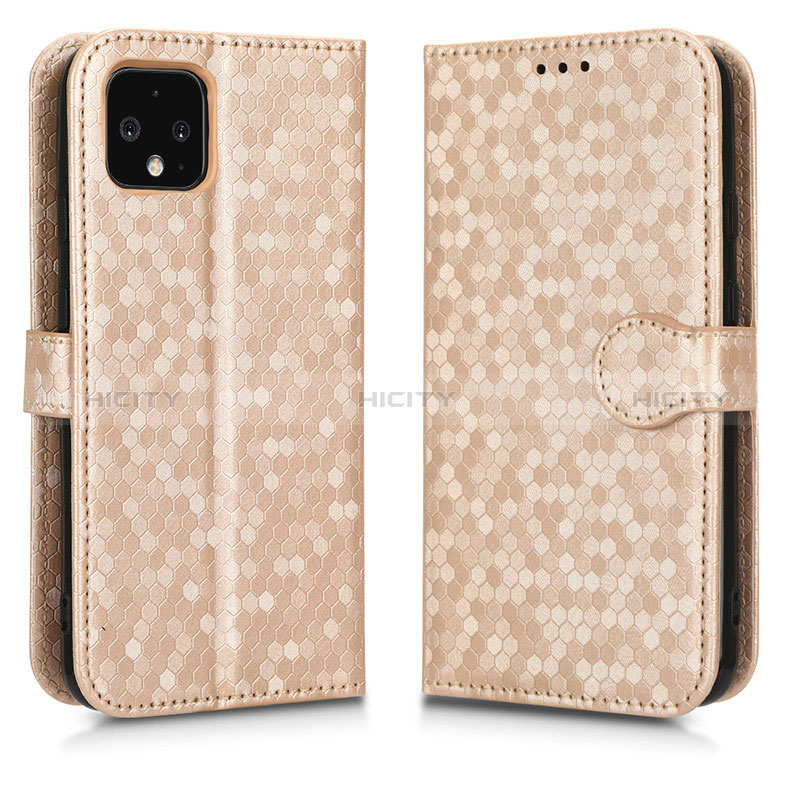 Custodia Portafoglio In Pelle Cover con Supporto C01X per Google Pixel 4