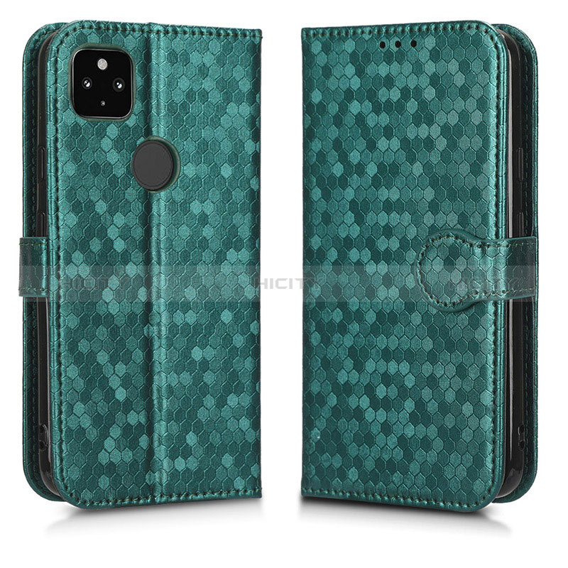 Custodia Portafoglio In Pelle Cover con Supporto C01X per Google Pixel 4a 5G