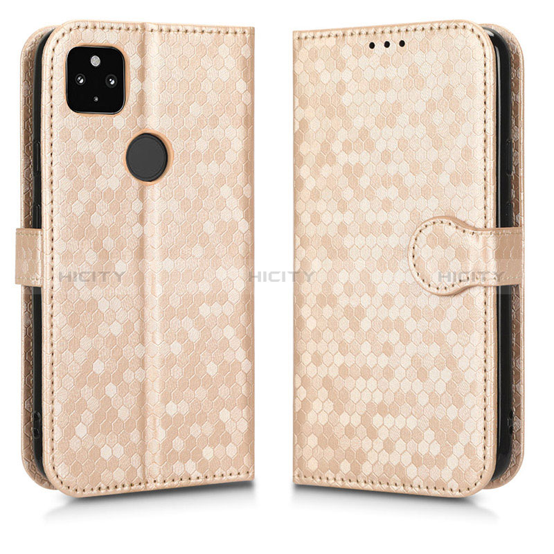 Custodia Portafoglio In Pelle Cover con Supporto C01X per Google Pixel 5 XL 5G