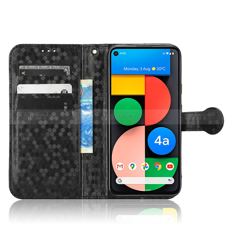 Custodia Portafoglio In Pelle Cover con Supporto C01X per Google Pixel 5 XL 5G