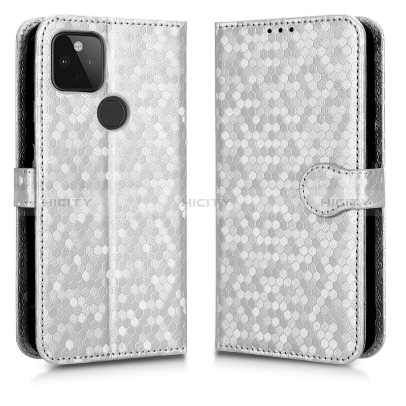 Custodia Portafoglio In Pelle Cover con Supporto C01X per Google Pixel 5a 5G