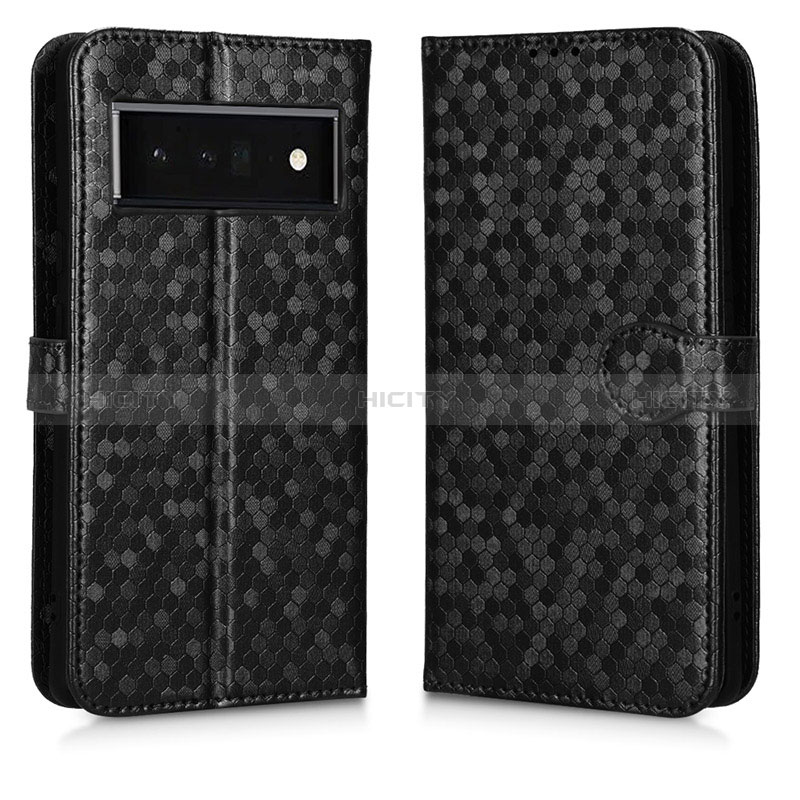 Custodia Portafoglio In Pelle Cover con Supporto C01X per Google Pixel 6 Pro 5G