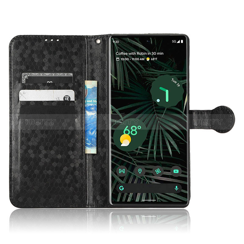 Custodia Portafoglio In Pelle Cover con Supporto C01X per Google Pixel 6 Pro 5G