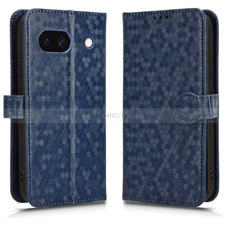 Custodia Portafoglio In Pelle Cover con Supporto C01X per Google Pixel 8a 5G Blu