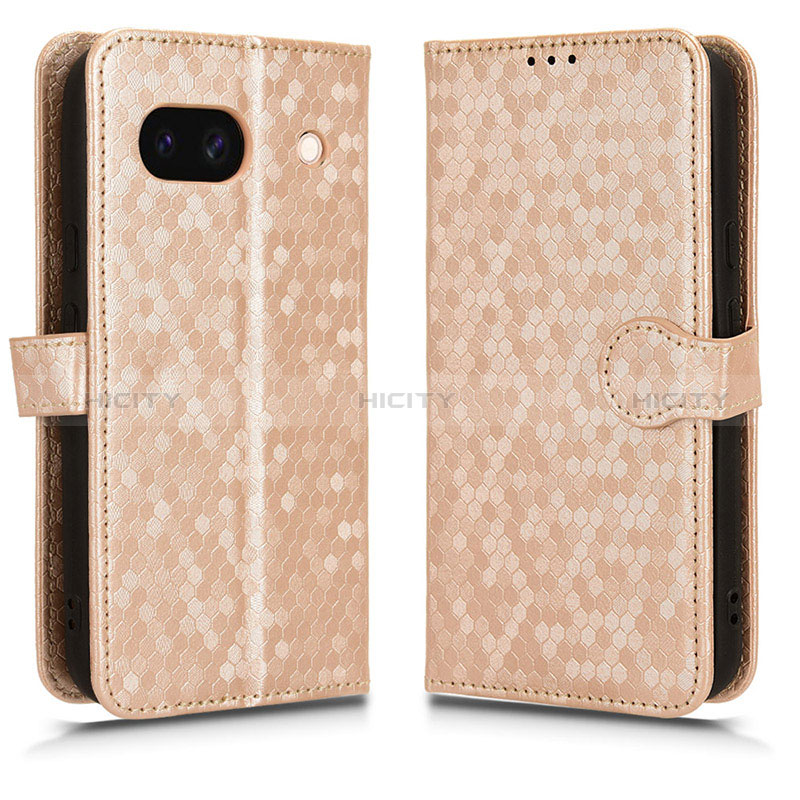 Custodia Portafoglio In Pelle Cover con Supporto C01X per Google Pixel 8a 5G Oro