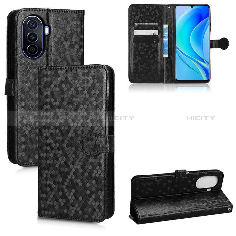 Custodia Portafoglio In Pelle Cover con Supporto C01X per Huawei Enjoy 50