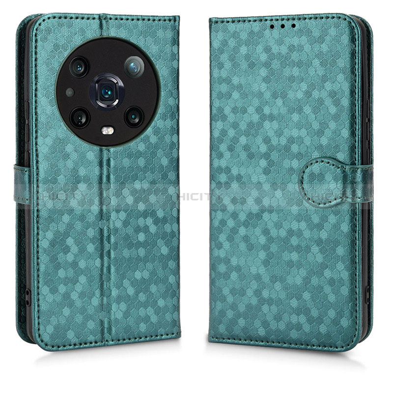 Custodia Portafoglio In Pelle Cover con Supporto C01X per Huawei Honor Magic4 Pro 5G Verde