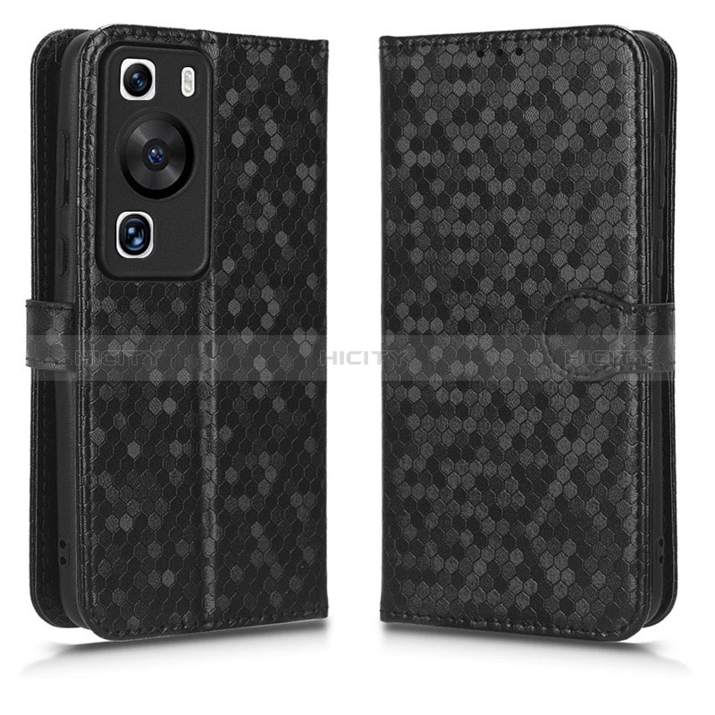 Custodia Portafoglio In Pelle Cover con Supporto C01X per Huawei P60 Nero