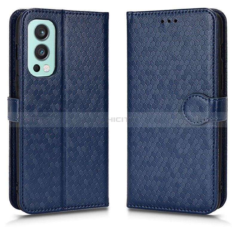 Custodia Portafoglio In Pelle Cover con Supporto C01X per OnePlus Nord 2 5G Blu