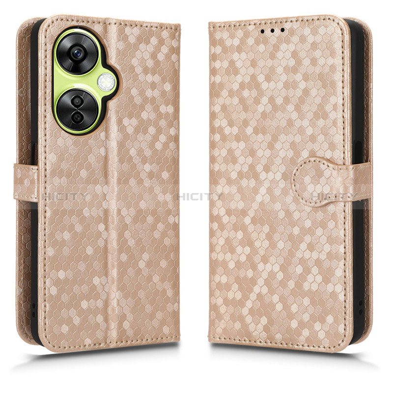 Custodia Portafoglio In Pelle Cover con Supporto C01X per OnePlus Nord N30 5G Oro