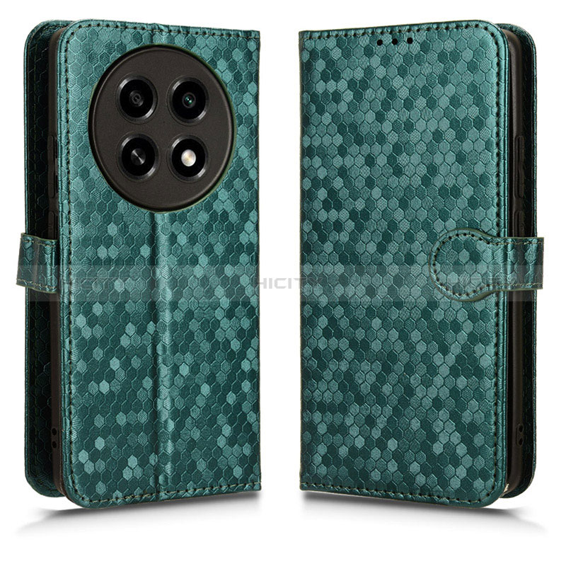 Custodia Portafoglio In Pelle Cover con Supporto C01X per Oppo A2 Pro 5G Verde