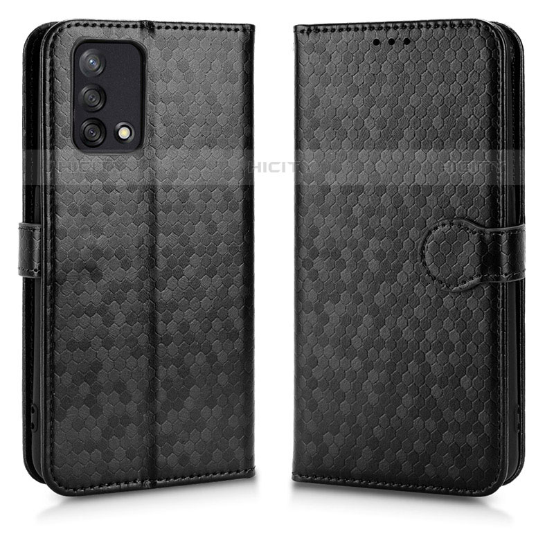 Custodia Portafoglio In Pelle Cover con Supporto C01X per Oppo A74 4G Nero