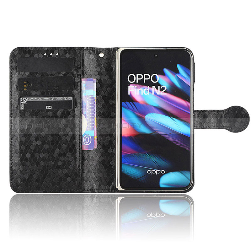 Custodia Portafoglio In Pelle Cover con Supporto C01X per Oppo Find N2 5G