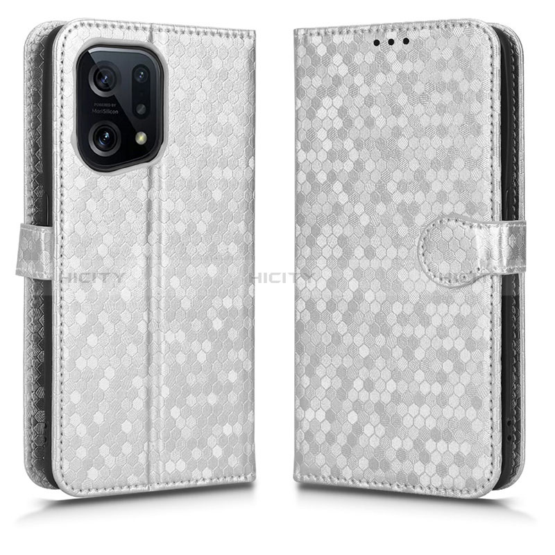 Custodia Portafoglio In Pelle Cover con Supporto C01X per Oppo Find X5 5G