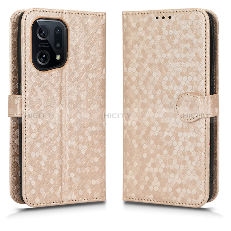 Custodia Portafoglio In Pelle Cover con Supporto C01X per Oppo Find X5 5G