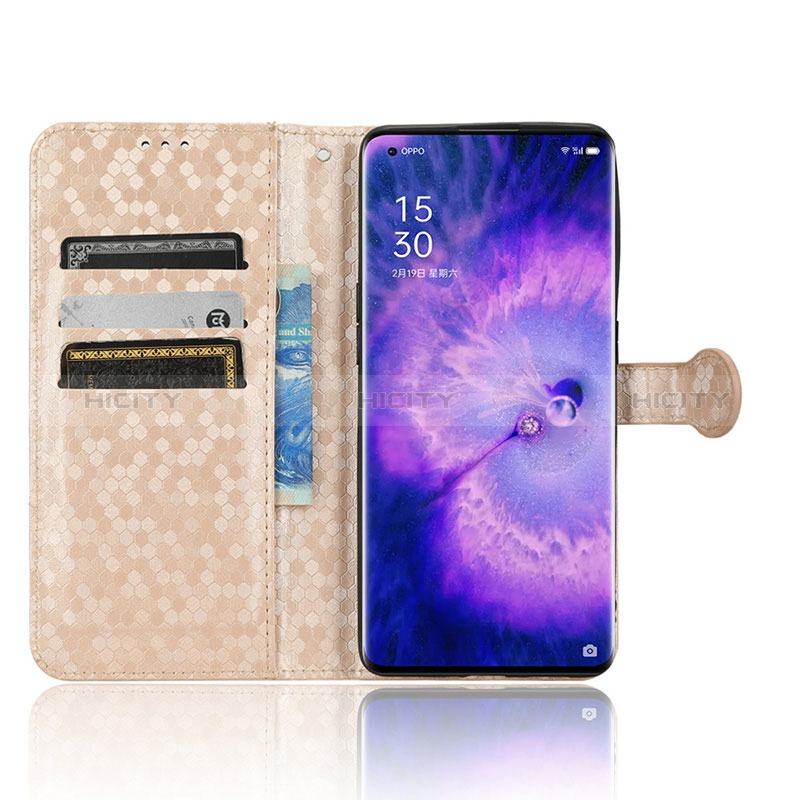 Custodia Portafoglio In Pelle Cover con Supporto C01X per Oppo Find X5 5G