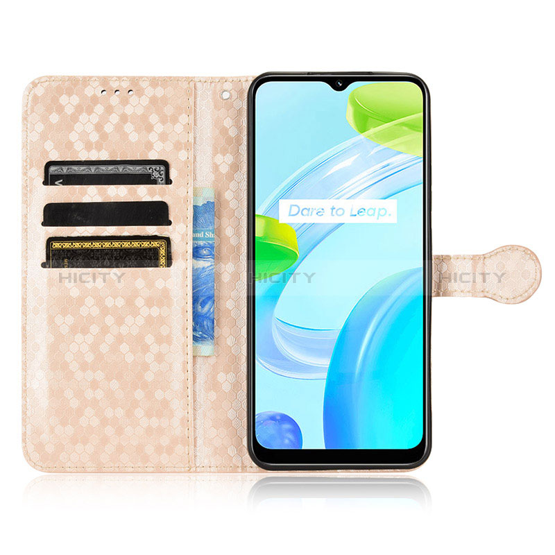 Custodia Portafoglio In Pelle Cover con Supporto C01X per Realme C30s