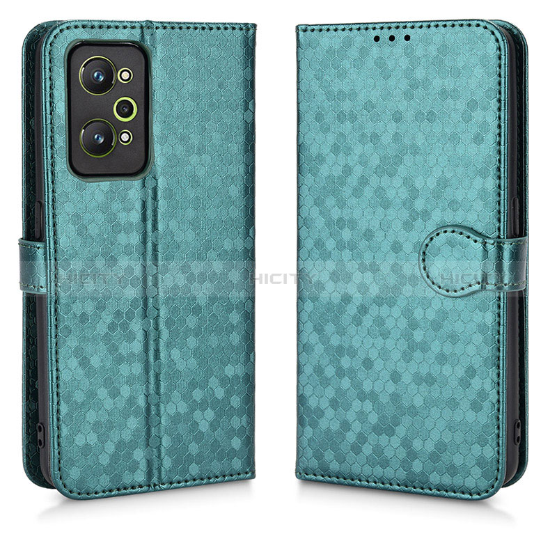 Custodia Portafoglio In Pelle Cover con Supporto C01X per Realme GT2 5G Verde