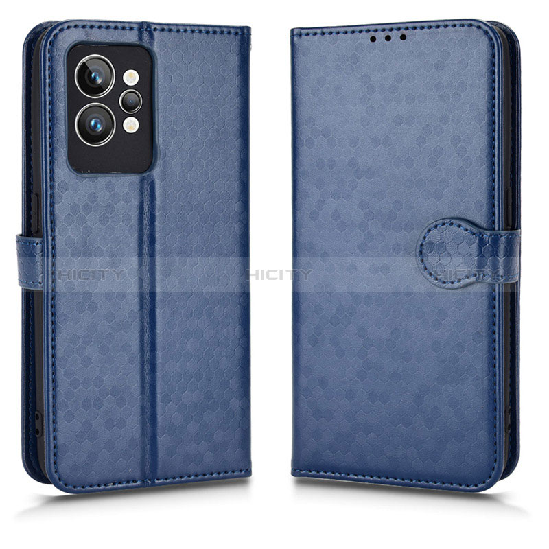 Custodia Portafoglio In Pelle Cover con Supporto C01X per Realme GT2 Pro 5G Blu