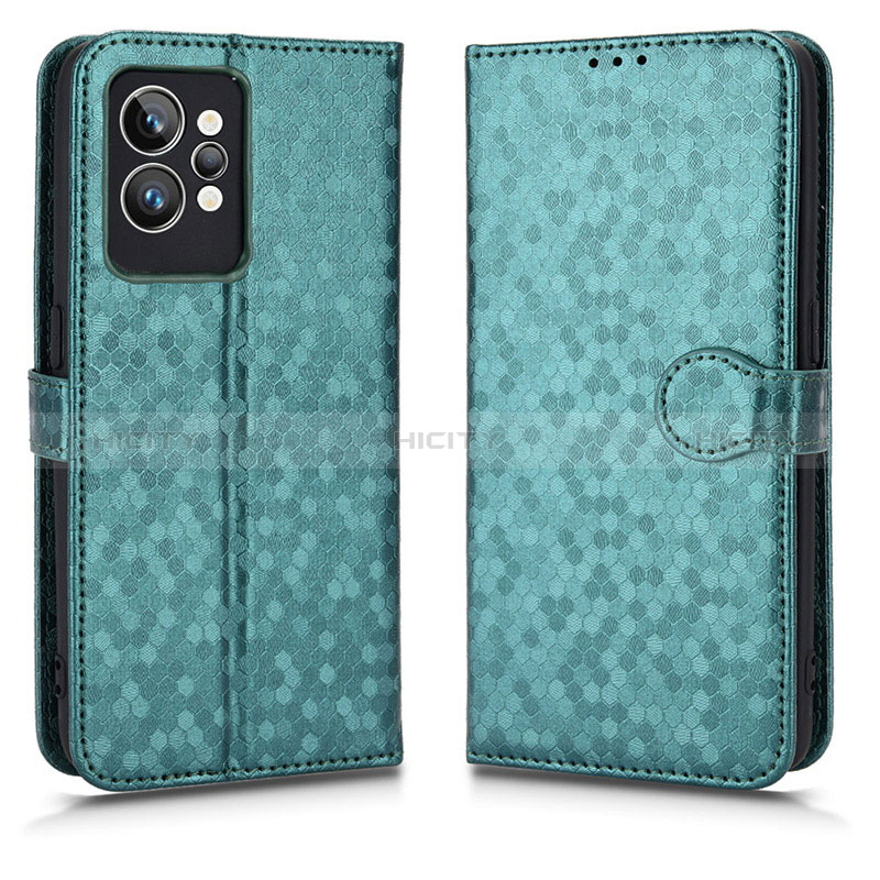 Custodia Portafoglio In Pelle Cover con Supporto C01X per Realme GT2 Pro 5G Verde