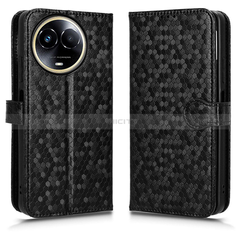 Custodia Portafoglio In Pelle Cover con Supporto C01X per Realme V50s 5G Nero