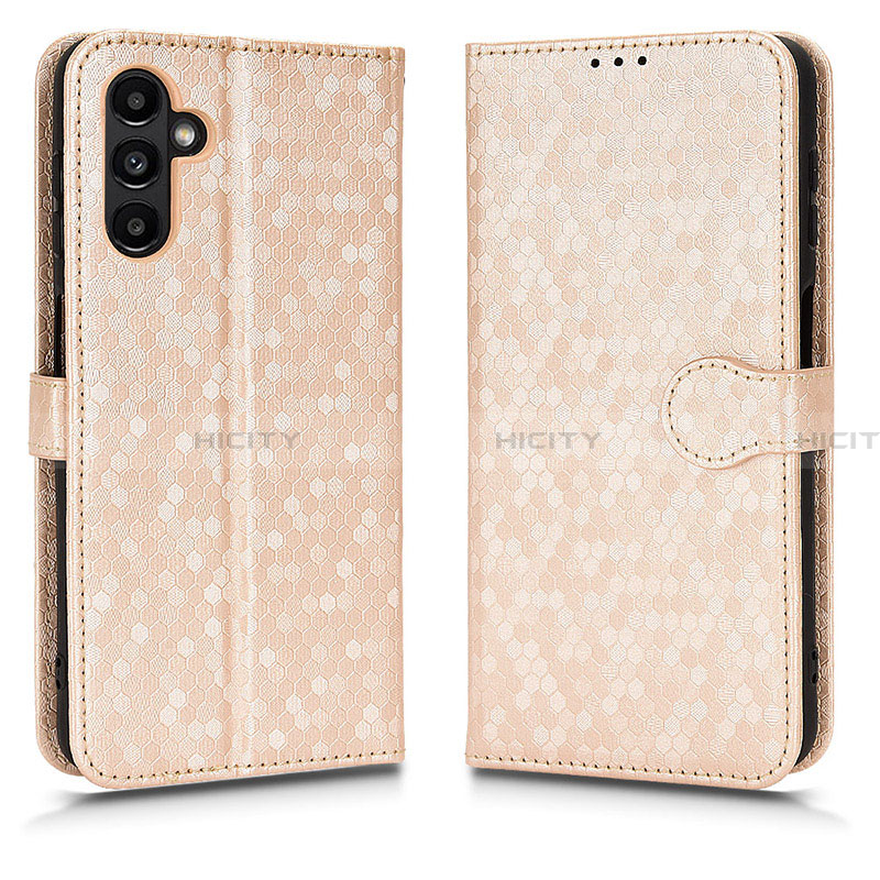 Custodia Portafoglio In Pelle Cover con Supporto C01X per Samsung Galaxy A13 5G Oro