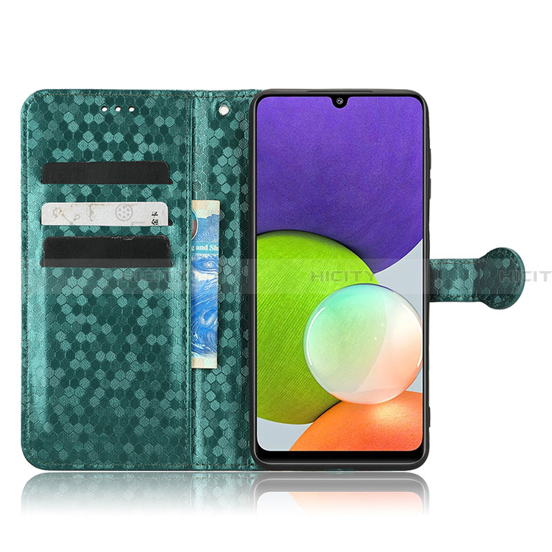 Custodia Portafoglio In Pelle Cover con Supporto C01X per Samsung Galaxy A22 4G