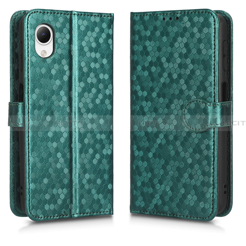 Custodia Portafoglio In Pelle Cover con Supporto C01X per Samsung Galaxy A23s Verde