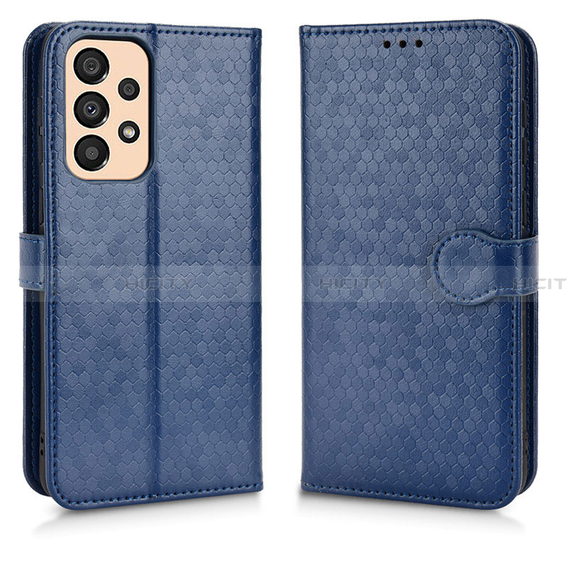 Custodia Portafoglio In Pelle Cover con Supporto C01X per Samsung Galaxy A33 5G Blu