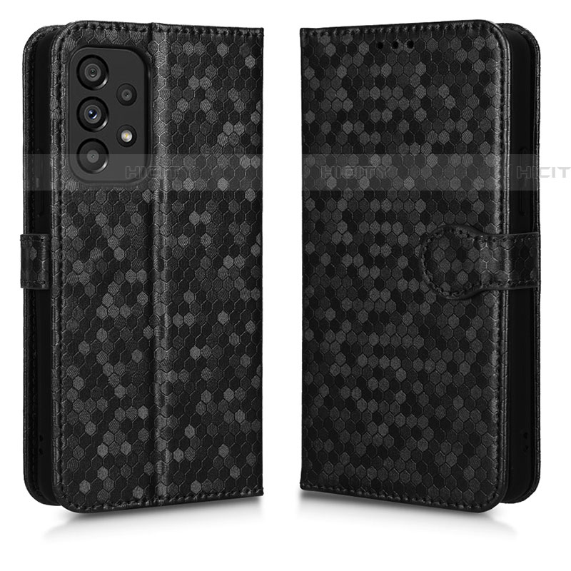 Custodia Portafoglio In Pelle Cover con Supporto C01X per Samsung Galaxy A53 5G Nero