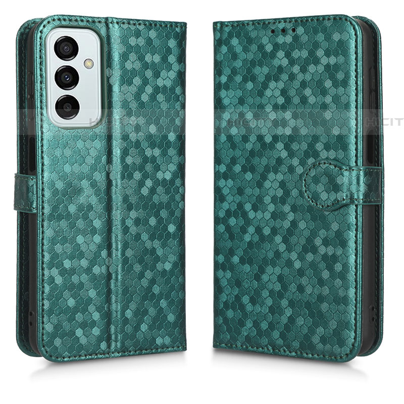 Custodia Portafoglio In Pelle Cover con Supporto C01X per Samsung Galaxy F23 5G Verde