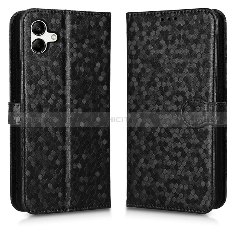 Custodia Portafoglio In Pelle Cover con Supporto C01X per Samsung Galaxy M04 Nero