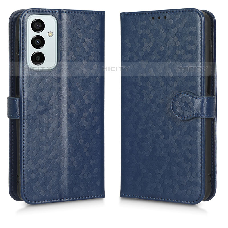 Custodia Portafoglio In Pelle Cover con Supporto C01X per Samsung Galaxy M23 5G Blu