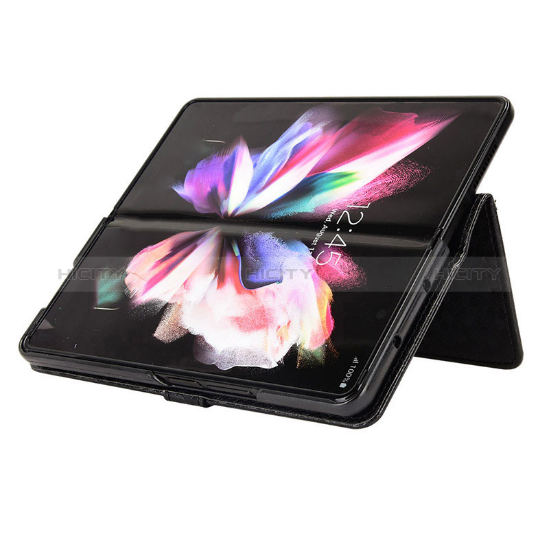 Custodia Portafoglio In Pelle Cover con Supporto C01X per Samsung Galaxy Z Fold3 5G