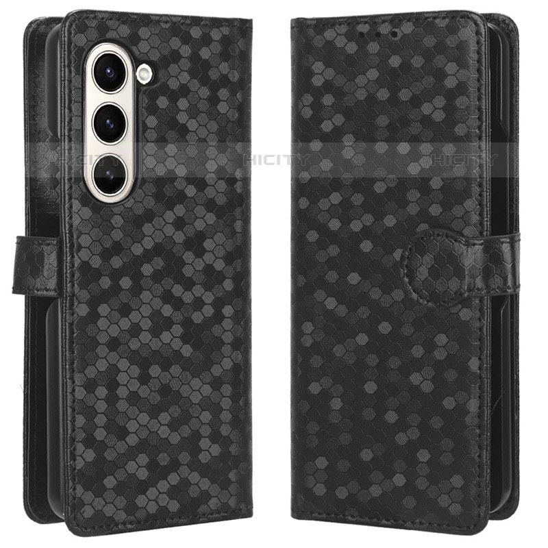 Custodia Portafoglio In Pelle Cover con Supporto C01X per Samsung Galaxy Z Fold5 5G